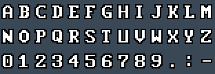 AMI EGA 8x14: A to Z and 0 to 9 as they appear on the OSD