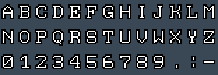 CompaqThin 8x14: A to Z and 0 to 9 as they appear on the OSD