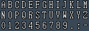 DOS/V re. ANK16: A to Z and 0 to 9 as they appear on the OSD