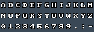Tandy1K-II 200L: A to Z and 0 to 9 as they appear on the OSD